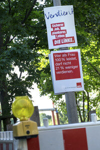 Bundestagswahlkampf-Plakate in Berlin