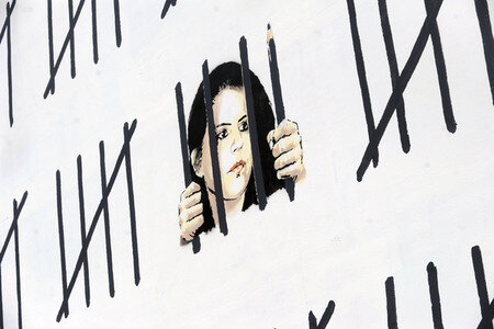 Banksy Protest gegen die Inhaftierung von Zehra Dogan in New York