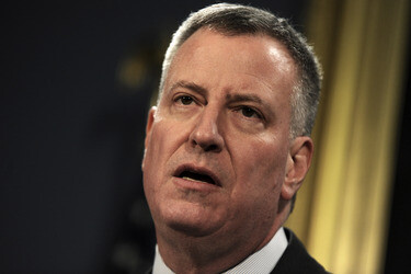 Bill de Blasio Pressekonferenz, New York