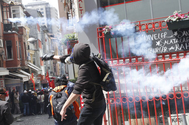 Maidemonstration in Istanbul