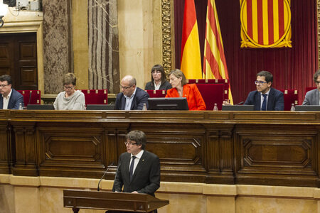 Rede zur Unabhängigkeitserklärung Kataloniens in Barcelona