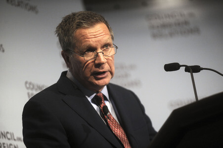 John Kasich spricht in New York