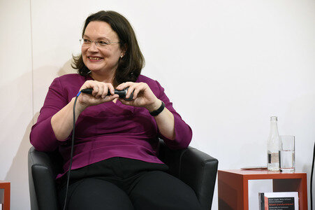 Andrea Nahles auf der Frankfurter Buchmesse 2017