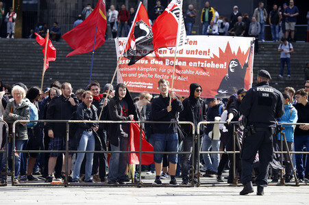 Gegendemo zur Pro NRW Kundgebung in Köln