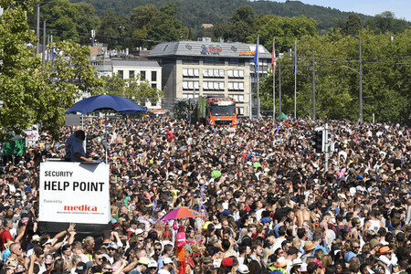 Street Parade 2018 in Zürich