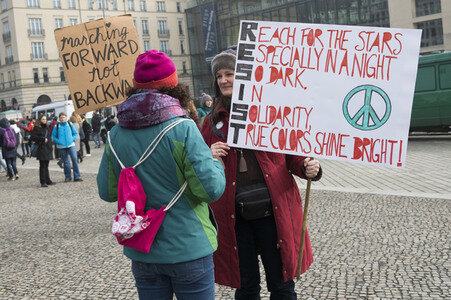 Protest gegen Trump-Politik in Berlin