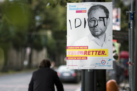 Bundestagswahlkampf-Plakate in Berlin