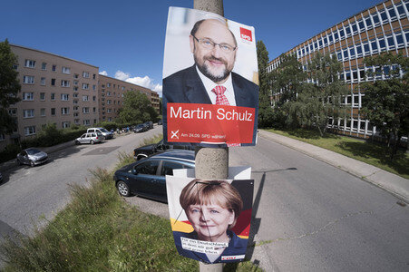 Bundestagswahlkampf-Plakate in Berlin