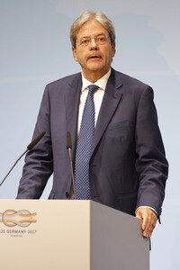 G20 Pressekonferenz von Paolo Gentiloni in Hamburg