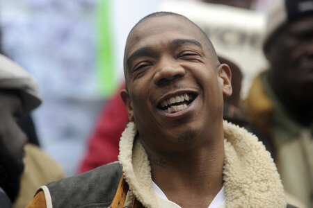 Protestaktion mit Ja Rule gegen die NYCHA in New York