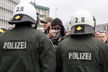 Pegida Demonstration, Wuppertal