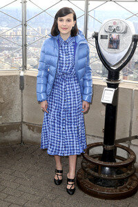 Empire State Building Lighting Ceremony mit Millie Bobby Brown in New York