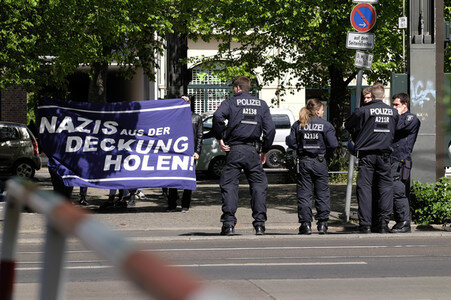 Protest gegen AfD Sommerfest in Berlin