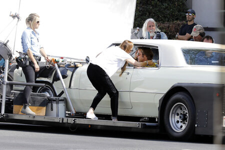 Dreharbeiten zu 'Once Upon a Time in Hollywood' in Burbank