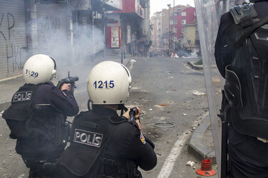 Maidemonstration in Istanbul