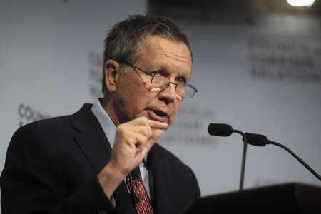 John Kasich spricht in New York