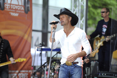 Tim McGraw live in der NBC Show 'Today', New York