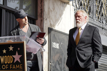 Nick Nolte erhält einen Stern auf dem Hollywood Walk of Fame in Los Angeles