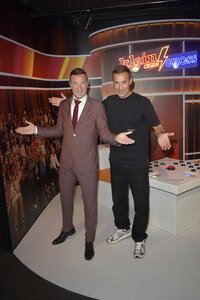 Kai Pflaume bei der Präsentaion seiner Wachsfigur in Berlin