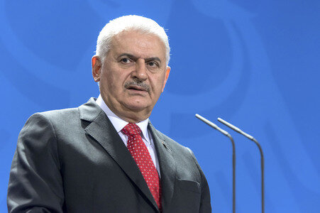 Pressekonferenz mit Angla Merkel und Binali Yildirim in Berlin