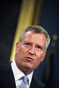 Bill de Blasio Pressekonferenz  in New York