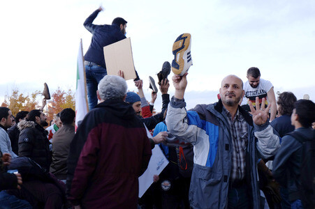 Demo gegen Putin in Berlin