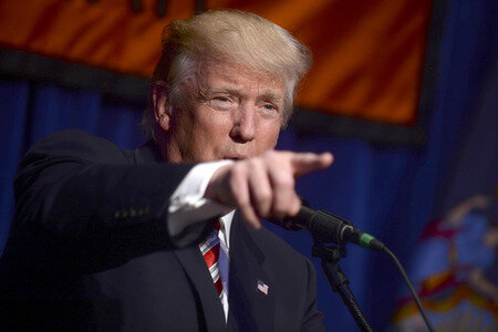 Wahlkampfrede von Donald Trump in New York
