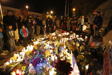 Fans am Unfallort von Paul Walker