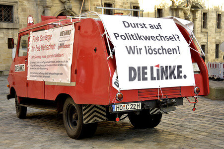Wahlkampfveranstaltung der LINKEN in Nürnberg