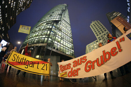 Protest gegen Stuttgart 21 in Berlin