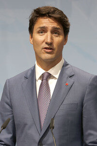G20 Pressekonferenz von Justin Trudeau in Hamburg