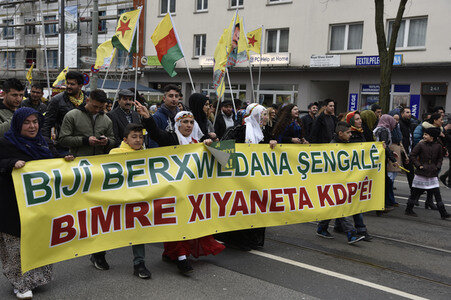 Kurden-Demonstration in Frankfurt
