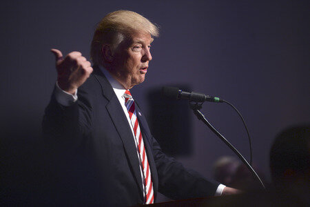 Wahlkampfrede von Donald Trump in New York