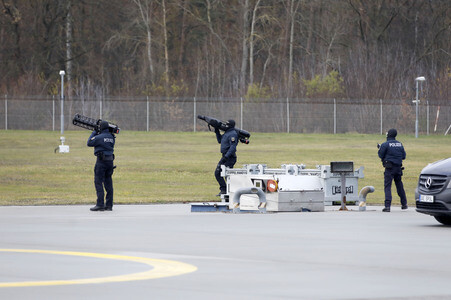 Indienststellung der Drohnenabwehreinheit der Bundespolizei in Ahrensfelde