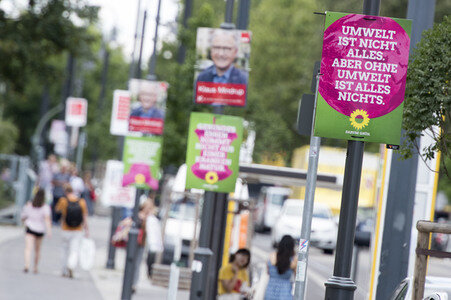 Bundestagswahlkampf-Plakate in Berlin
