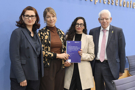 Bundespressekonferenz 'Antisemitismus in Deutschland - Auswirkungen des 7. Oktober 2023' in Berlin