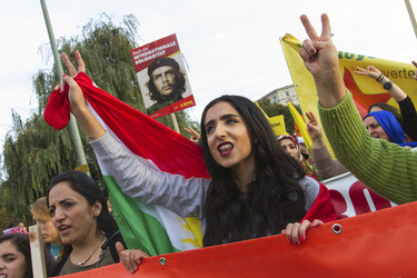 'Berlin ist Kobane' Demonstration, Berlin