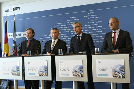 Presskonfernez zu EMA Bewerbung in Düsseldorf