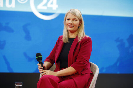 Annett Meiritz auf der Frankfurter Buchmesse 2025 in Frankfurt