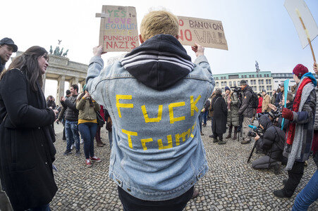 Protest gegen Trump-Politik in Berlin