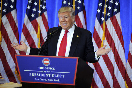 Donald Trump Pressekonferenz in New York