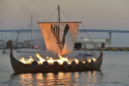 'Vikings' Beisetzungszeremonie auf der San Diego Comic-Con International 2017