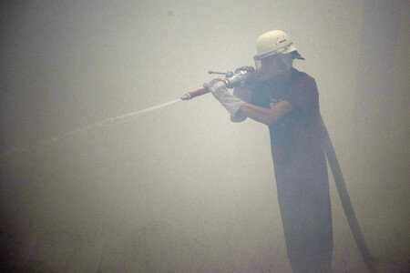Waldbrandbekämpfung bei Treuenbrietzen