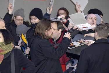 'Knight of Cups' Pressekonferenz Abfahrt, Berlinale 2015