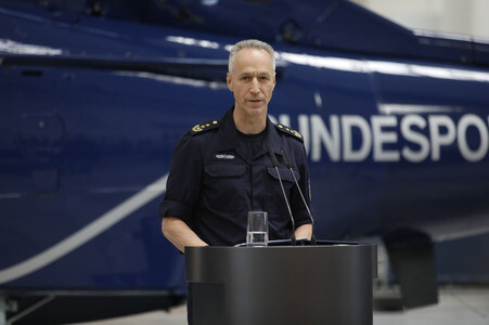 Indienststellung der Drohnenabwehreinheit der Bundespolizei in Ahrensfelde