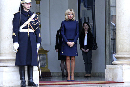 Brigitte Macron empfängt Melania Trump in Paris