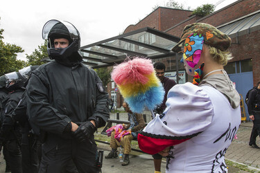 Hausbesetzer-Demo auf St. Pauli, Hamburg