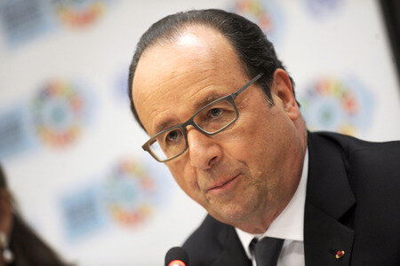 Francois Hollande Pressekonferenz bei der UN in New York