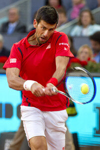 Tennis Match Novak Djokovic vs Kei Nishikori in Madrid