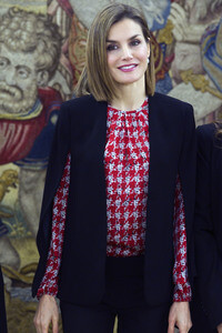 Königin Letizia im Palacio de la Zarzuela in Madrid